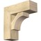 Ekena Millwork Westlake Block Rough Sawn Bracket w/ Offset Brace, Douglas Fir, 8"W x 22"D x 22"H BKT0806X22X22WTL05RDF - alternate 1